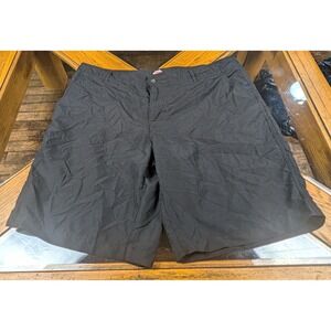 Mossimo Supply Co. Men's Black Cargo Flat Front Shorts Microfiber Zip 38